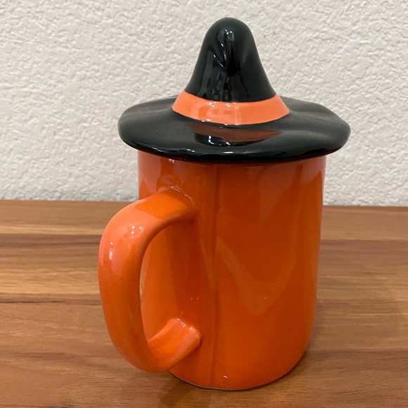 RAE DUNN Artisan Collection Cheers Witches Hat Topper Ceramic Halloween Mug - Picture 10 of 11